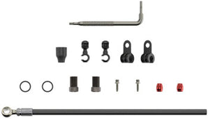 Disc Brake Hydraulic 2000m Tube Kit Silver Banjo