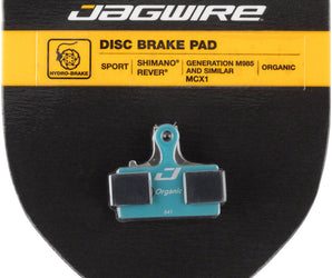 JAGWIRE SPORT ORGANIC DISC BRAKE PADS FOR SHIMANO M9000, M9020, M985, M8000, M785, M7000, M666, M675, M615, S700, R785, RS785, CX77, CX75