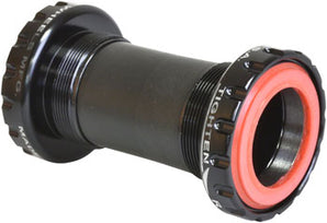 WHEELS MANUFACTURING BSA ENGLISH THREADED BOTTOM BRACKET - DUB SPINDLE ABEC-3 BEARING BLACK