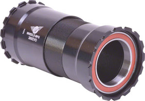 WHEELS MANUFACTURING 386EVO BOTTOM BRACKET WITH ANGULAR CONTACT BEARINGS, BLACK CUPS