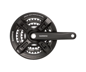 Shimano Altus FC-M311 Crankset 170mm 7/8-Speed 48/38/28t Riveted Black