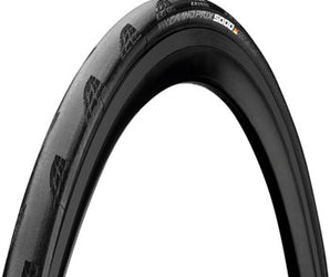 Continental Grand Prix 5000 Tire - 700 x 25 Clincher Folding Black BlackChili Vectran Breaker LazerGrip ACT