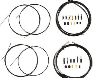 Jagwire Road Pro Complete Cable Kit with SID Blue Housing