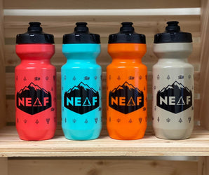 NEAF 22oz Purist Water Bottle Black Caps
