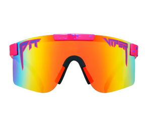 Pit Viper Radical Single Wide Polarized Pink Shield w/ Mirror Lens