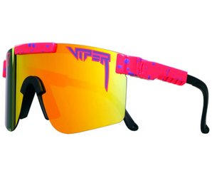 Pit Viper Radical Single Wide Polarized Pink Shield w/ Mirror Lens