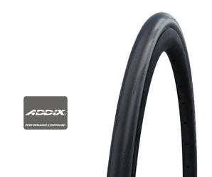 SCHWALBE ONE TIRE - 650B X 25 CLINCHER FOLDING BLACK PERFORMANCE LINE ADDIX
